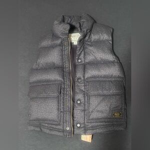 WHO.A.U California Dream Heather Charcoal Puffer Vest | NWT